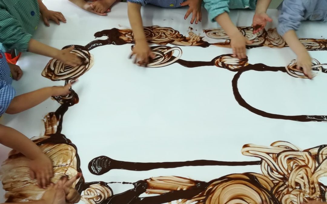 Pintem amb xocolata